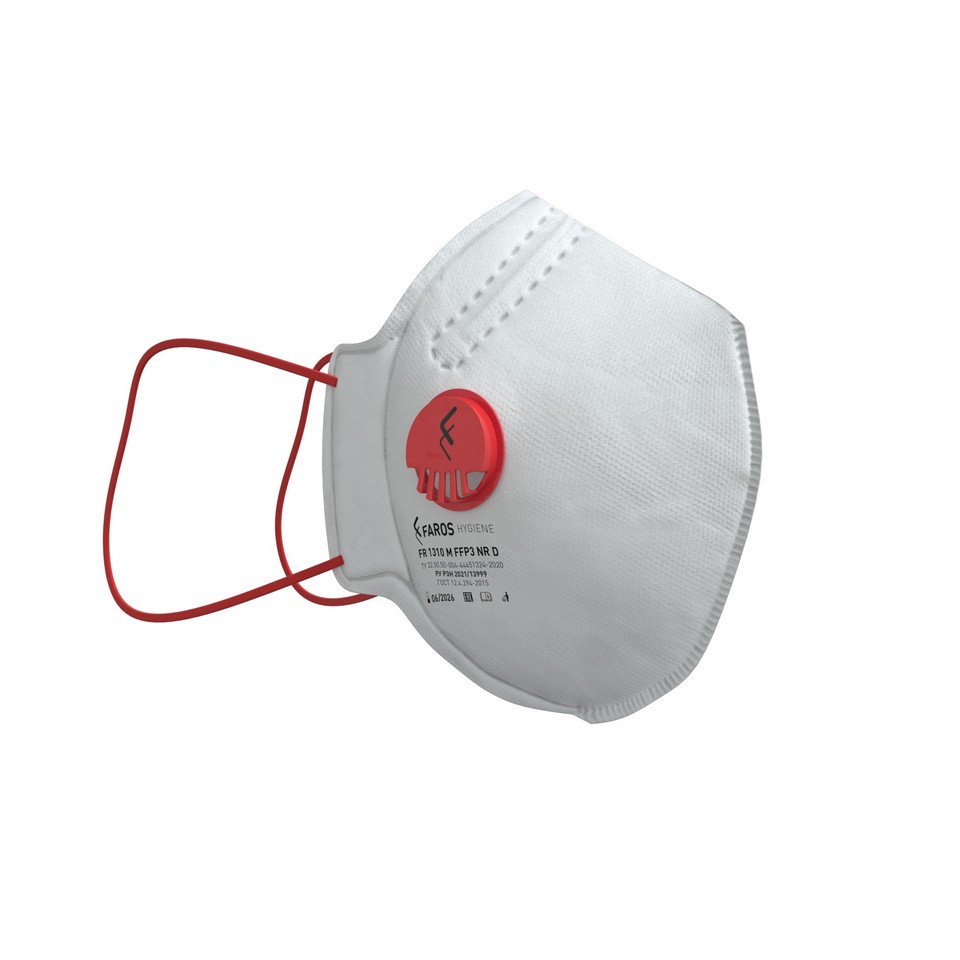 Медицинский респиратор Faros FR 1310 М с клапаном, класс защиты FFP3 ...