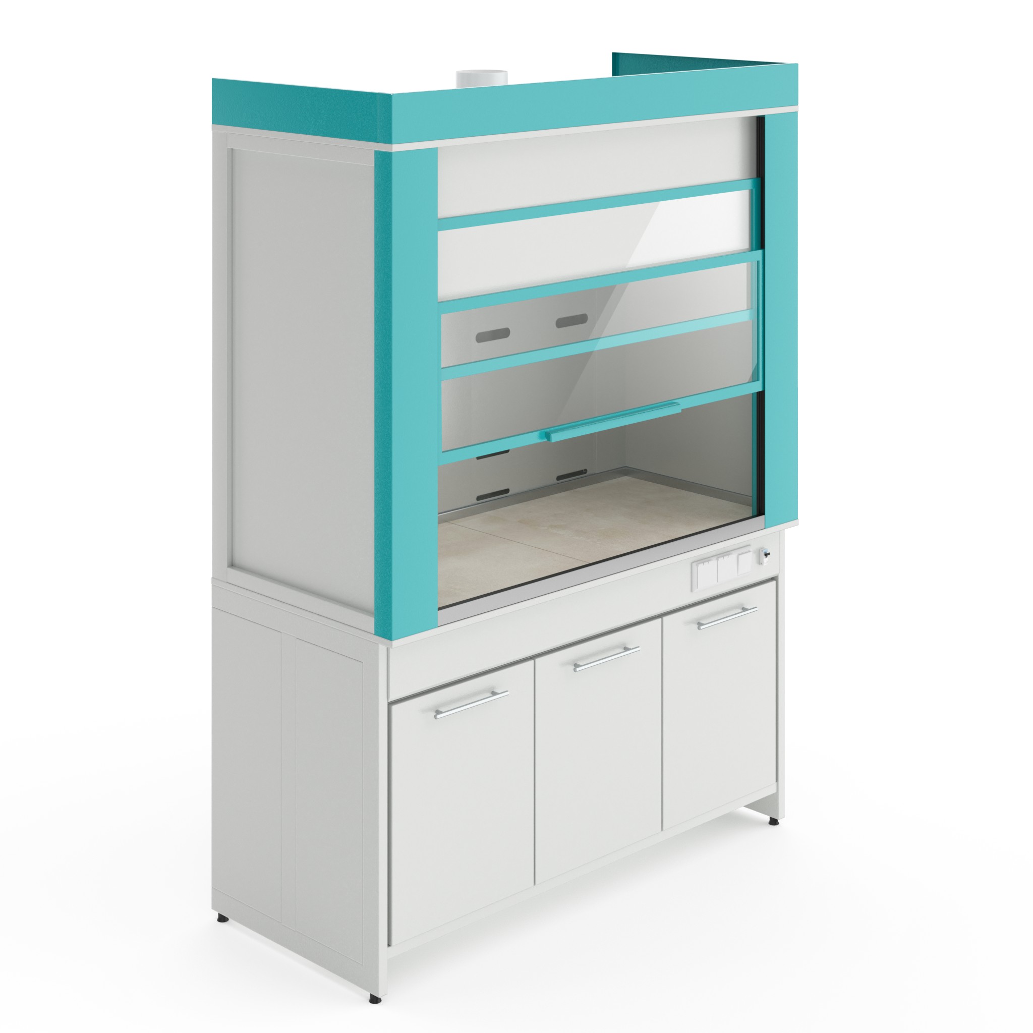 Металлический вытяжной шкаф Теолаб ШВМ-1500 МОН-С-Комфорт фото3