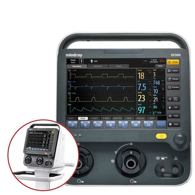 Аппарат искусственной вентиляции лёгких Mindray SV300 с модулем капнометрии в боковом потоке фото4