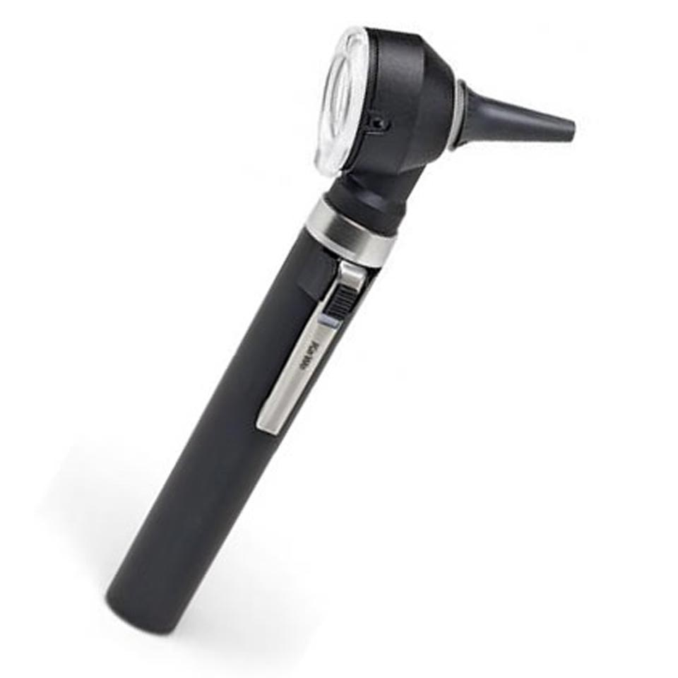Прямой фиброоптический медицинский отоскоп KaWe Piccolight F.O. (светодиоды 2,5 В, рукоятка на батарейках) фото1