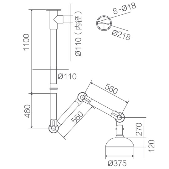 Автономная вытяжка Runwangda WJH0604 фото2