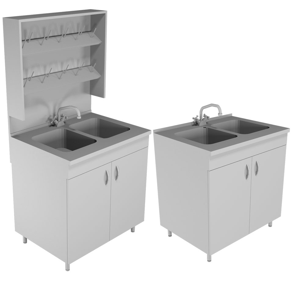 Лабораторный стол-мойка НВ-800 МД фото1