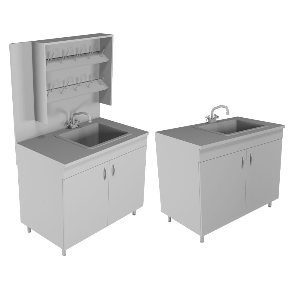 Лабораторный стол-мойка НВ-1000 МОП фото1