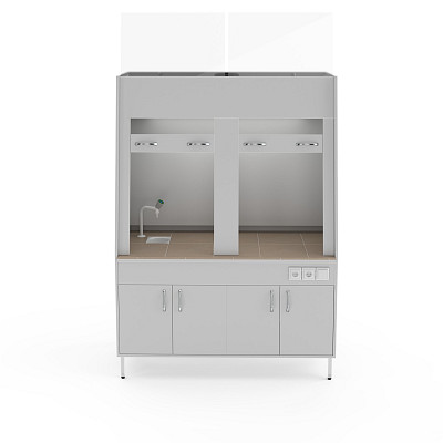 Двухрамный вытяжной шкаф Теолаб ШВд-1500 КГ-С: фотографии