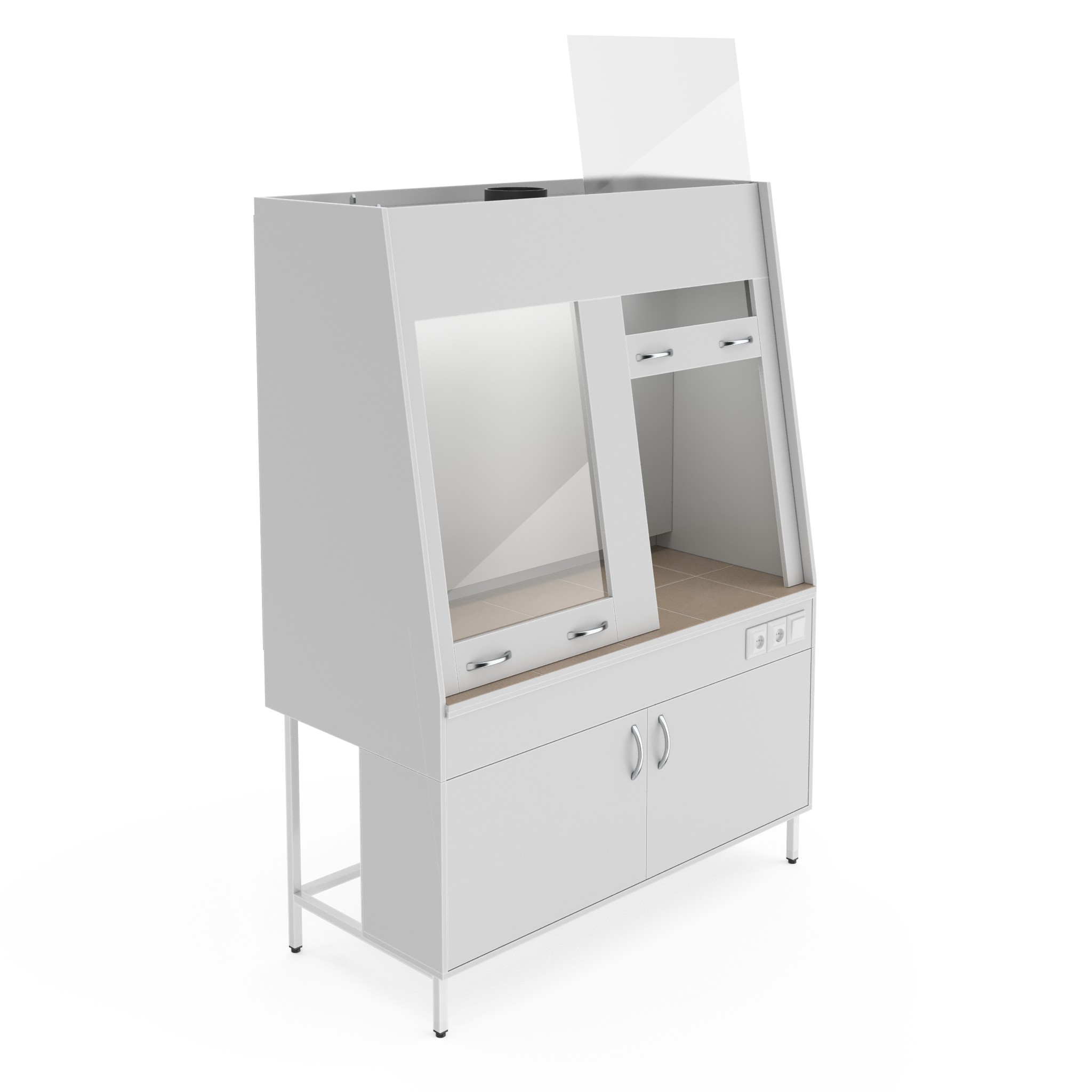 Двухрамный вытяжной шкаф Теолаб ШВд-1500 КГ фото3