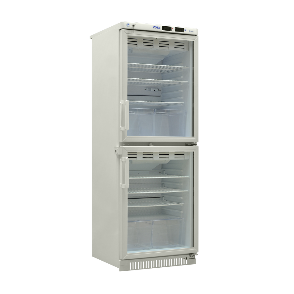 Фармацевтический холодильник POZIS ХФ-280 - стеклянная дверь - ТП: фотографии