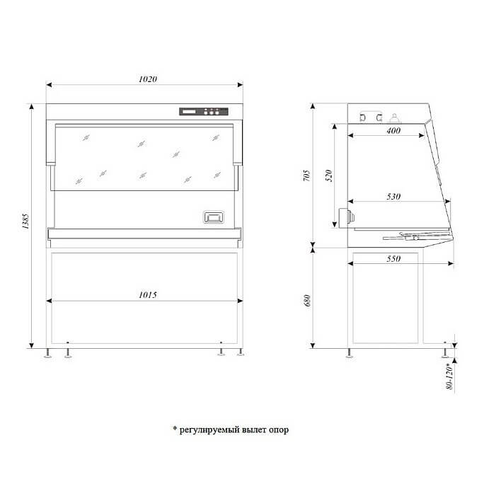 Ламинарный бокс LAMSYSTEMS БАВ-ПЦР-Ламинар-C PHARM фото2