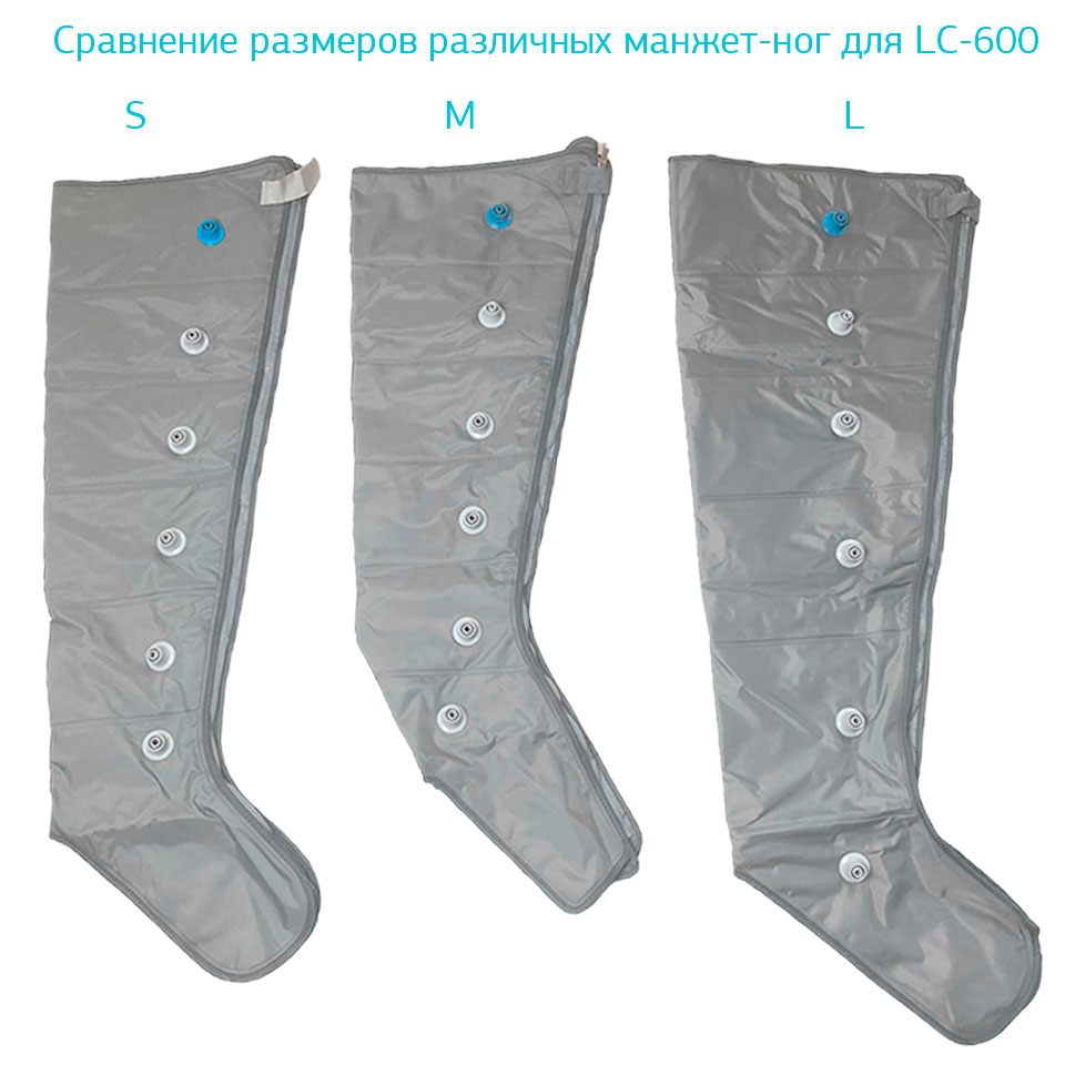Манжета-нога для аппарата прессотерапии Won Industry LC-600 или LC-600S, размер S фото4