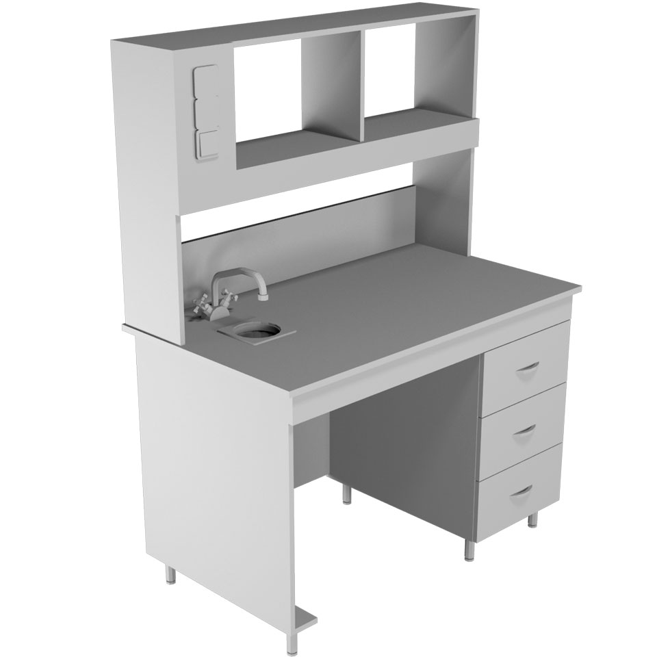 Химический лабораторный стол НВ-1200 ПХ