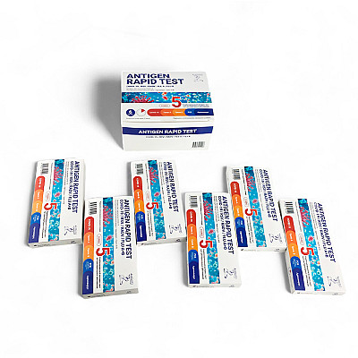 Комбинированный экспресс-тест GenSure на коронавирус SARS-CoV-2, респираторно-синцитиальный вирус, аденовирус и грипп А+В: фотографии