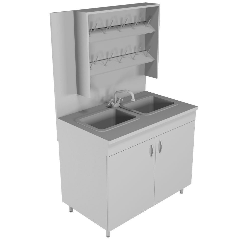 Лабораторный стол-мойка НВ-1000 МД фото1