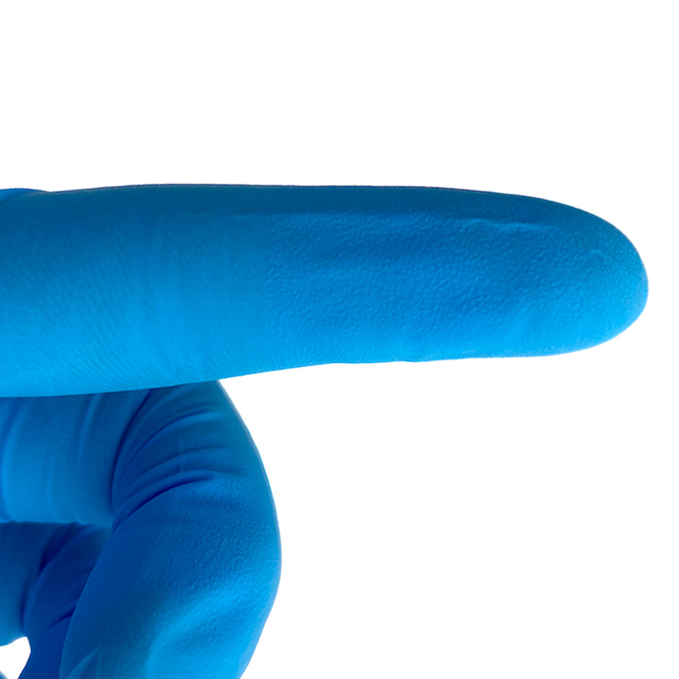 Одноразовые медицинские нитриловые перчатки GUANDUN KINGFA MEDICAL (100 шт/уп) фото3