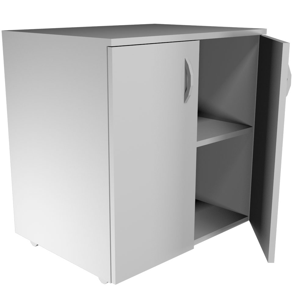 Низкая подкатная тумба с 2 дверцами НВ-600 ТДн фото1