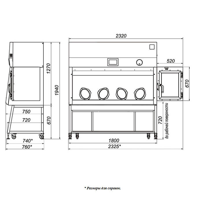 Ламинарный бокс LAMSYSTEMS БМБ-III-Ламинар-C-1,8 PROTECT фото2