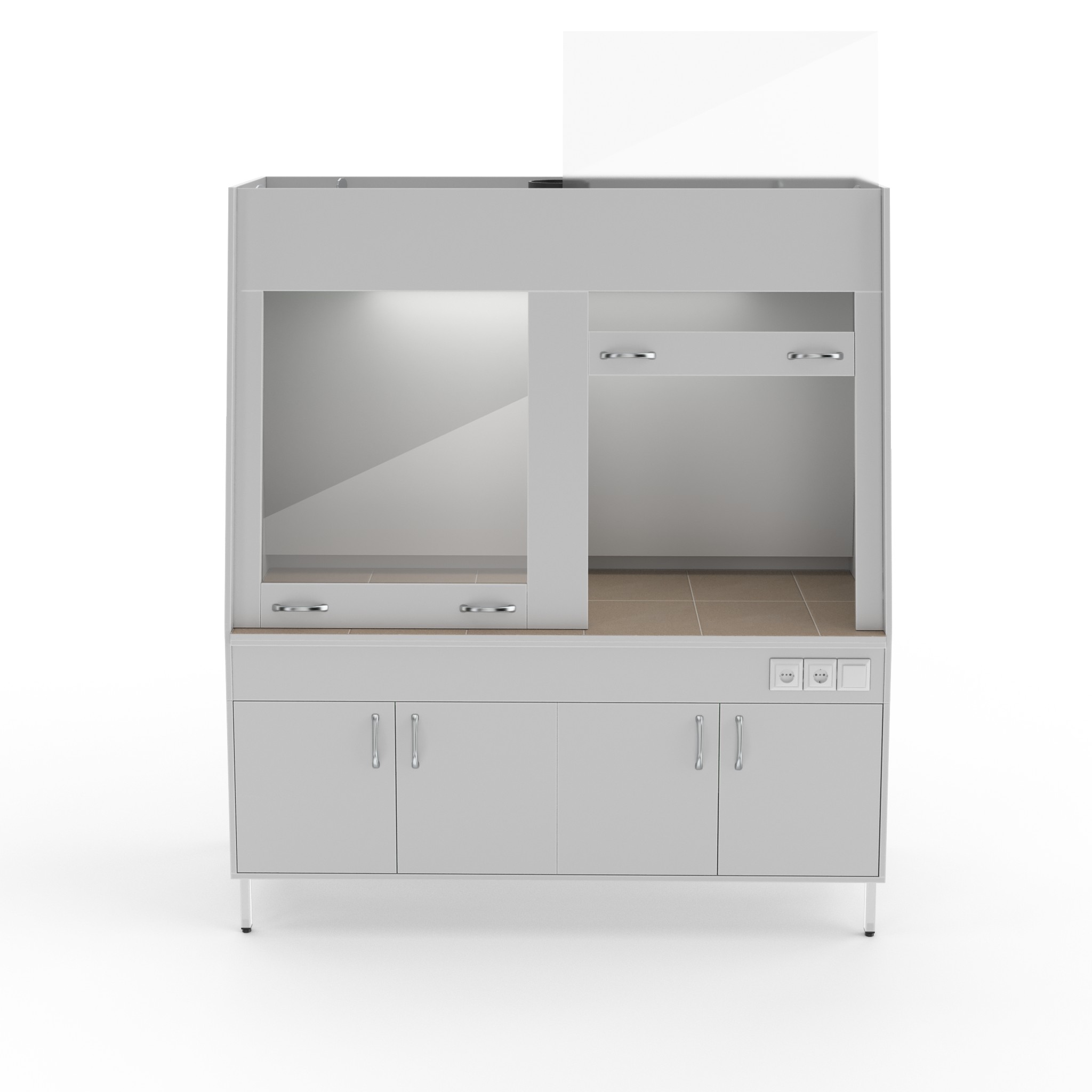 Двухрамный вытяжной шкаф Теолаб ШВд-1800 КГ фото2