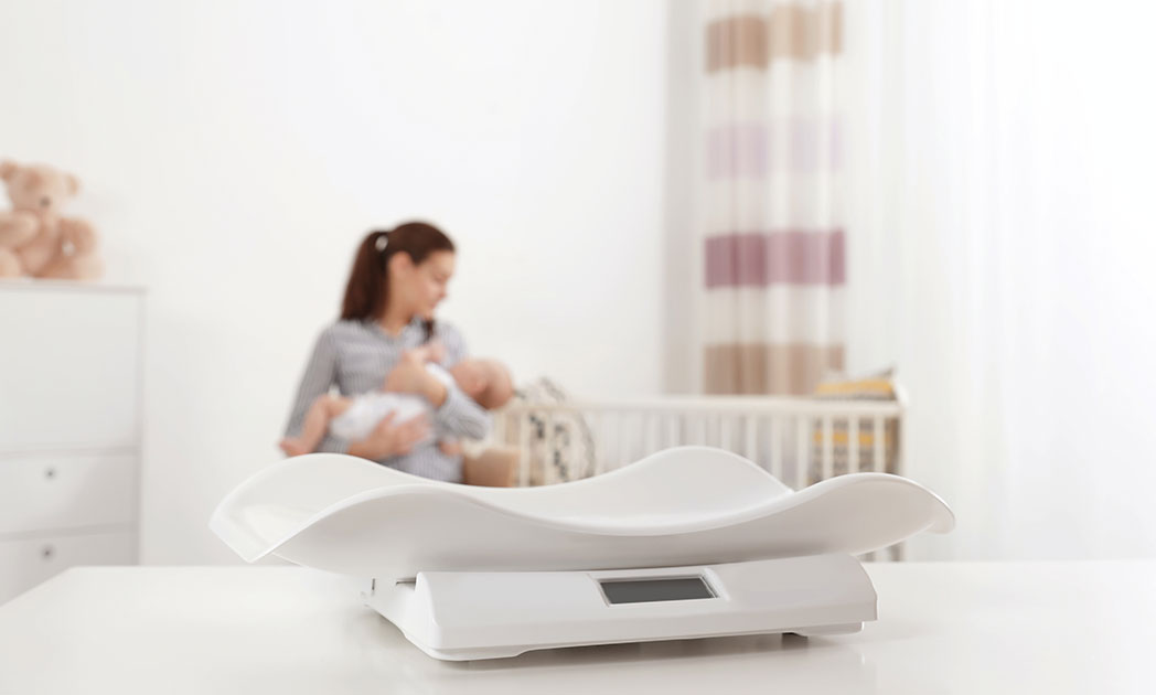 Настольные весы для новорождённых